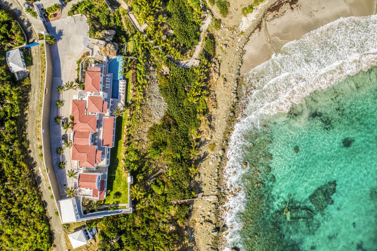 A louer villa 6 chambres Guana Bay Saint Martin_Vue aérienne 48